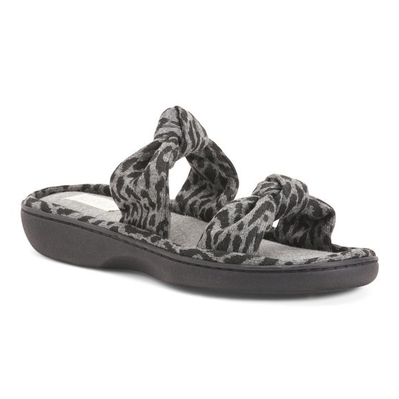 Kooba Shoes - Kooba Leopard Open Toe Scuff Memory Foam Slippers Womens XL (9.5-10.5) NEW